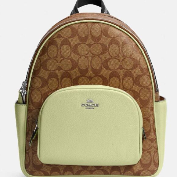 COACH Backpack In Signature Canvas‎ Authentic NEW - Picture 2 of 4